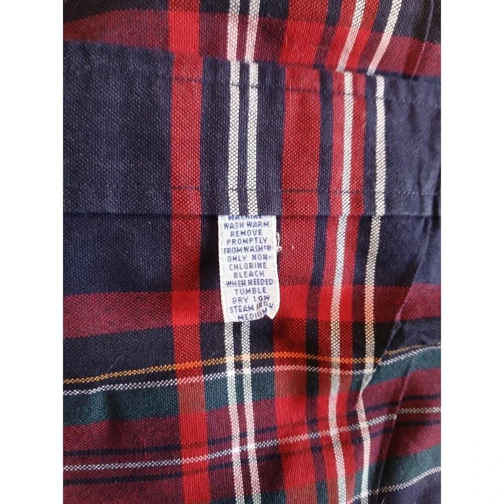Polo Ralph‎ Lauren The Big Shirt MENS LARGE Button Up red Plaid